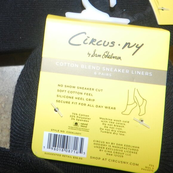 Circus NY by Sam Edelman Sneaker Liner socks 6 Pairs NWT⌚🏃⚡💨🚚 - Picture 12 of 15